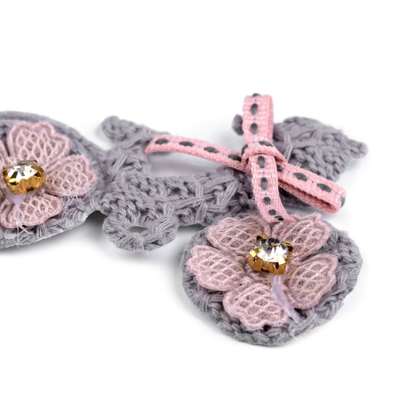 Casa si Gradina - Decoratiuni - DIY - Articole mercerie - Accesoriu textil decorativ pentru haine, Bicicleta, 4 x 6,7 cm - Infinity.ro