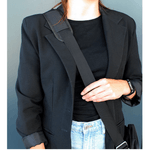 Casa si Gradina - Decoratiuni - DIY - Articole mercerie - Aparatoare de umar pentru genti de 40 mm, dimensiuni 6,5 x 19 cm, negru - Infinity.ro