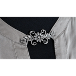 Casa si Gradina - Decoratiuni - DIY - Articole mercerie - Inchizatoare metalica decorativa pentru confectii 20 x 50 mm Argintiu - Infinity.ro