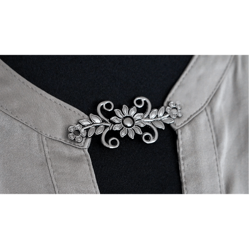 Casa si Gradina - Decoratiuni - DIY - Articole mercerie - Inchizatoare metalica decorativa pentru confectii 20 x 50 mm Argintiu - Infinity.ro
