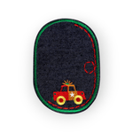 Casa si Gradina - Decoratiuni - DIY - Articole mercerie - Petic termoadeziv Jeans, aplicatie cu masinuta, 7,8 x 12 cm Verde - Infinity.ro