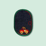 Casa si Gradina - Decoratiuni - DIY - Articole mercerie - Petic termoadeziv Jeans, aplicatie cu masinuta, 7,8 x 12 cm Verde - Infinity.ro