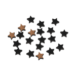 Jucarii, Copii si Bebe - Jucarii si jocuri - Jucarii & jocuri educative - Seturi de artizanat - Set 20 mini stelute din lemn pentru lipit 10 mm, Negru - Infinity.ro