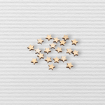 Jucarii, Copii si Bebe - Jucarii si jocuri - Jucarii & jocuri educative - Seturi de artizanat - Set 20 mini stelute din lemn pentru lipit 10 mm, Natur - Infinity.ro