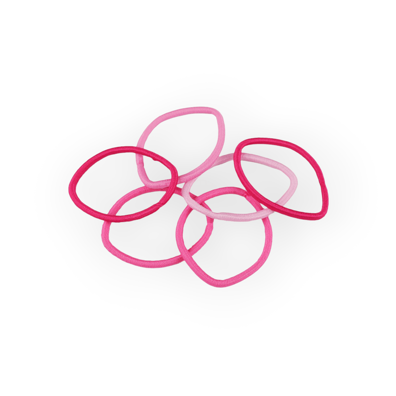Fashion, accesorii si bijuterii - Copii - Accesorii copii - Accesorii pentru par copii - Set elastice pentru par LolliPop 24 bucati, Roz - Infinity.ro
