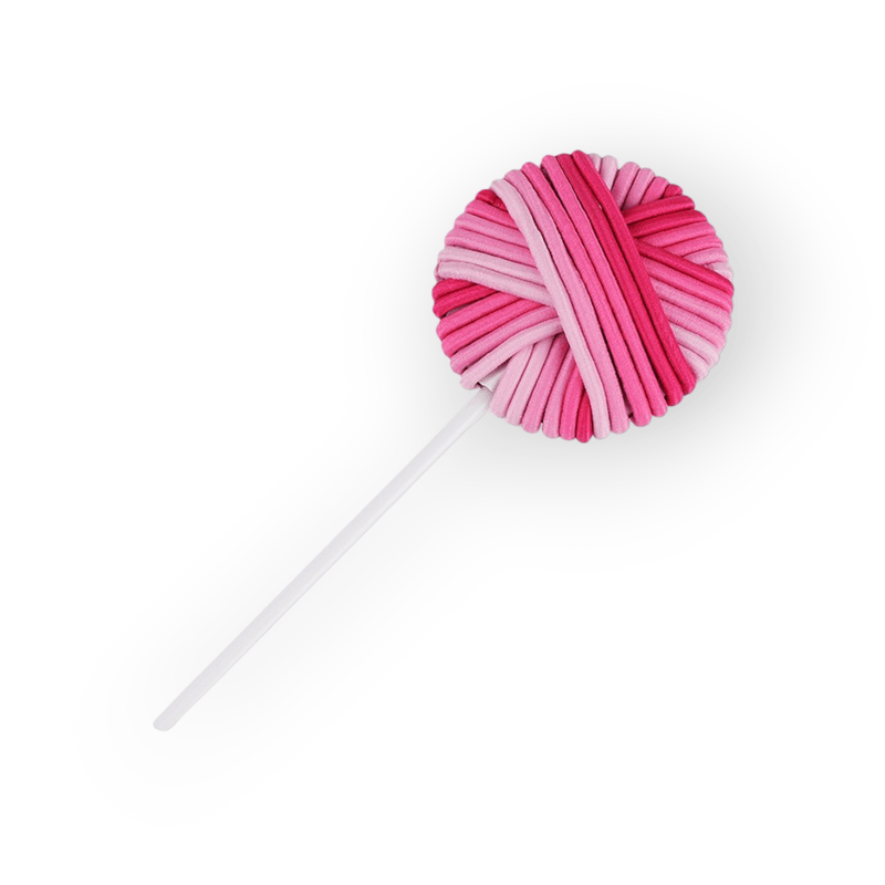 Fashion, accesorii si bijuterii - Copii - Accesorii copii - Accesorii pentru par copii - Set elastice pentru par LolliPop 24 bucati, Roz - Infinity.ro