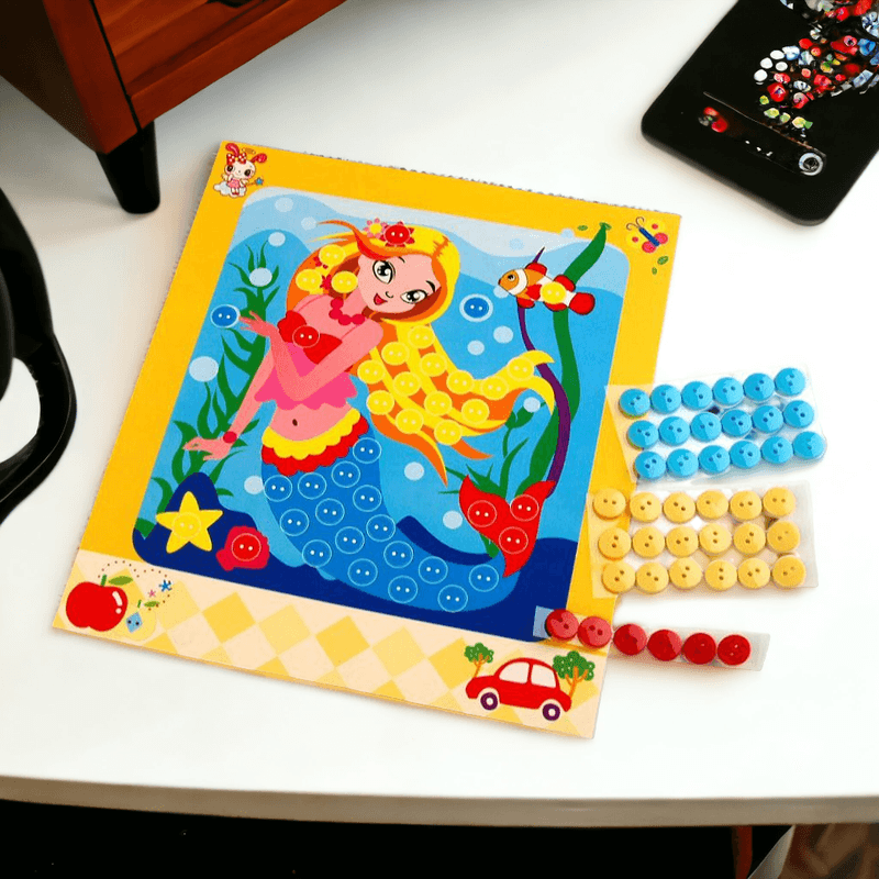 Jucarii, Copii si Bebe - Jucarii si jocuri - Jucarii & jocuri educative - Seturi de artizanat - Set creativ adeziv pentru copii +3 ani, Sirena - Infinity.ro