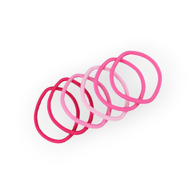Fashion, accesorii si bijuterii - Copii - Accesorii copii - Accesorii pentru par copii - Set elastice pentru par LolliPop 24 bucati, Roz - Infinity.ro