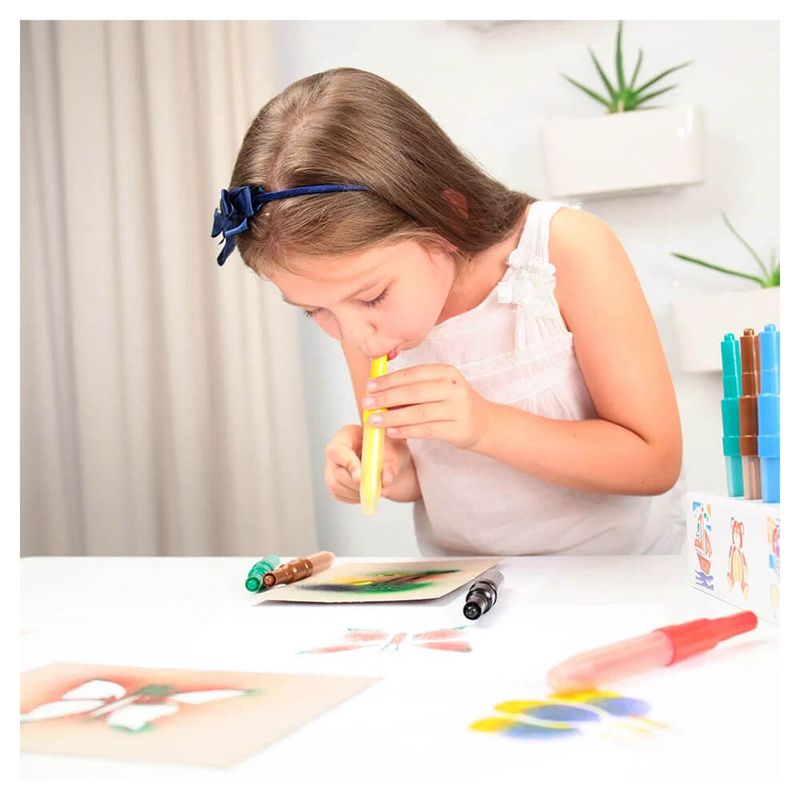 Carti si Birotica - Birotica - Instrumente de scris - Markere si carioci - Set markere de suflat pentru textile Air Pens, 5 bucati - Infinity.ro