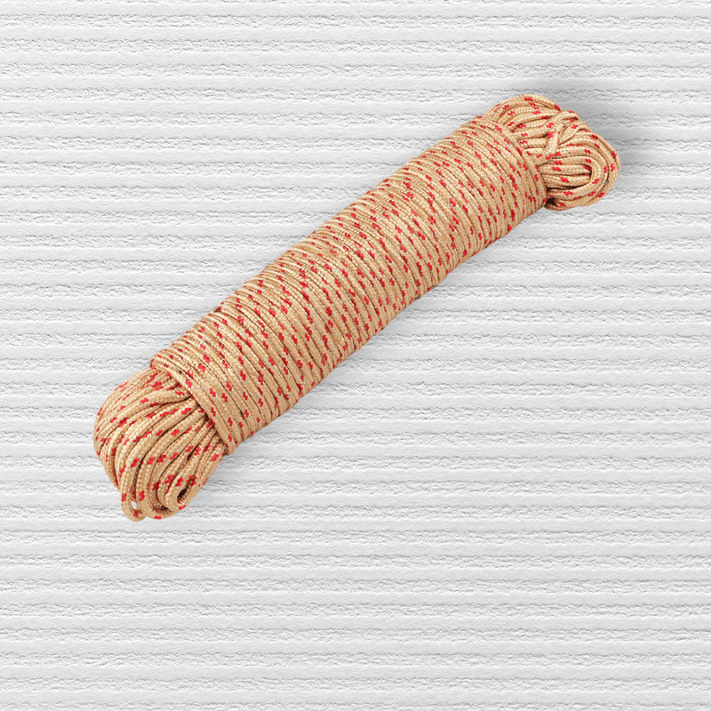 Sport si Outdoor - Camping - Accesorii camping si drumetii - Snur rotund parasute, diametru 5 mm, lungime 5 m, Crem - Infinity.ro