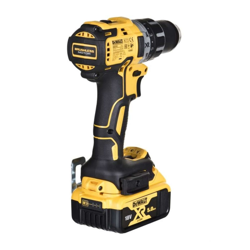 Casa si Gradina - Constructii - Scule electrice si accesorii - Masini de gaurit si insurubat - DeWALT - Masina de gaurit si insurubat 70Nm, cu 2 acumulatori Li-Ion XR 18V, 5.0Ah, incarcator, valiza [DCD791P2-QW] - Infinity.ro