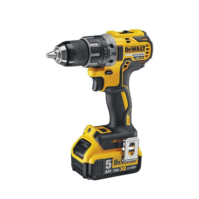 Casa si Gradina - Constructii - Scule electrice si accesorii - Masini de gaurit si insurubat - DeWALT - Masina de gaurit si insurubat 70Nm, cu 2 acumulatori Li-Ion XR 18V, 5.0Ah, incarcator, valiza [DCD791P2-QW] - Infinity.ro