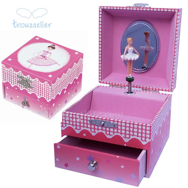 Jucarii, Copii si Bebe - Jucarii si jocuri - Jucarii de rol - Instrumente muzicale de jucarie - Cutie Muzicala Rosie Balerina Roz - Infinity.ro