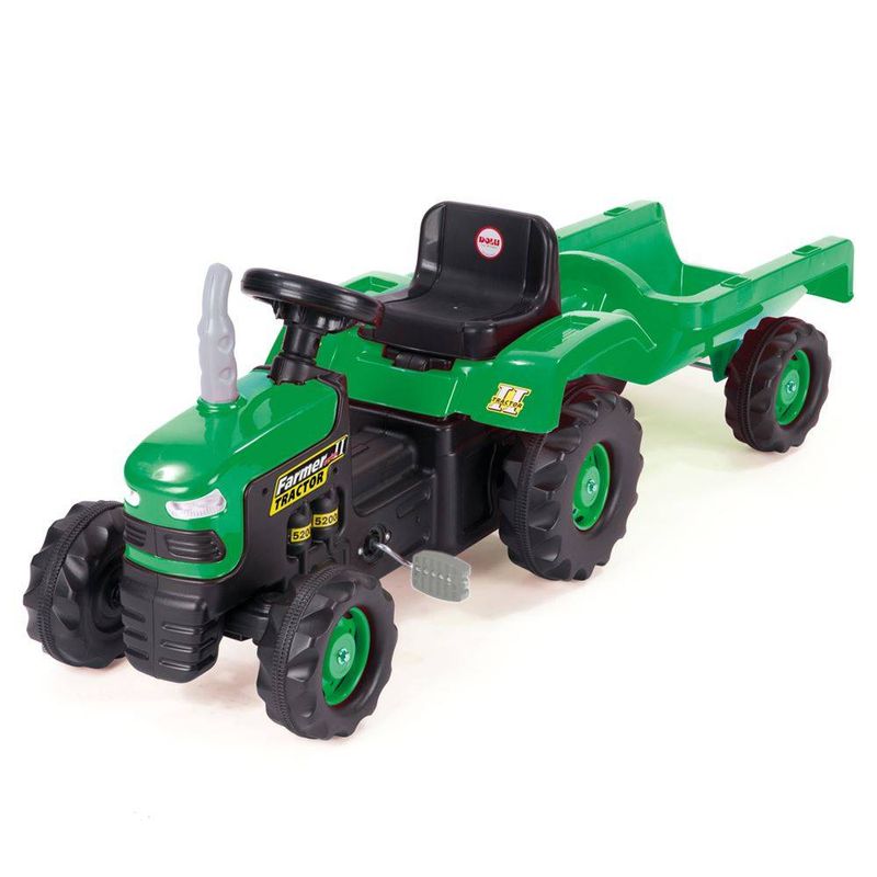Jucarii, Copii si Bebe - Jucarii si jocuri - Jucarii de exterior - Masinute si vehicule pentru copii - Tractor cu remorca - Infinity.ro