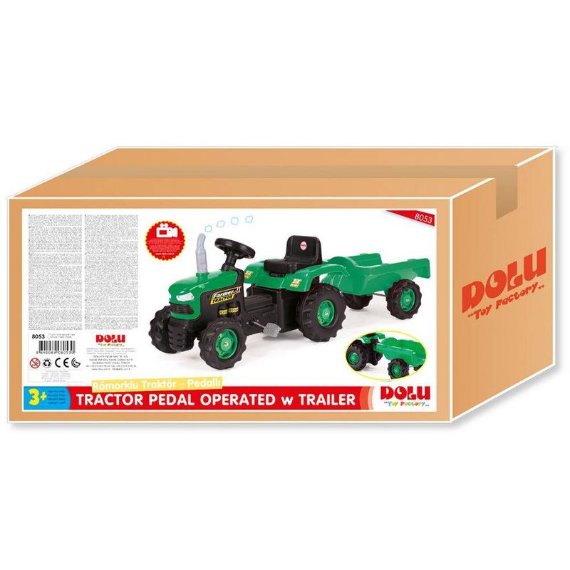 Jucarii, Copii si Bebe - Jucarii si jocuri - Jucarii de exterior - Masinute si vehicule pentru copii - Tractor cu remorca - Infinity.ro