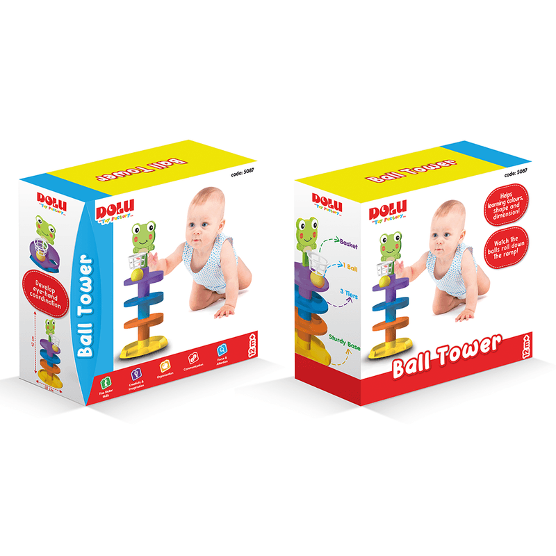 Jucarii, Copii si Bebe - Jucarii si jocuri - Jucarii bebelusi - Jucarii interactive bebelusi - Turnuletul meu cu bila (42 cm) - Infinity.ro