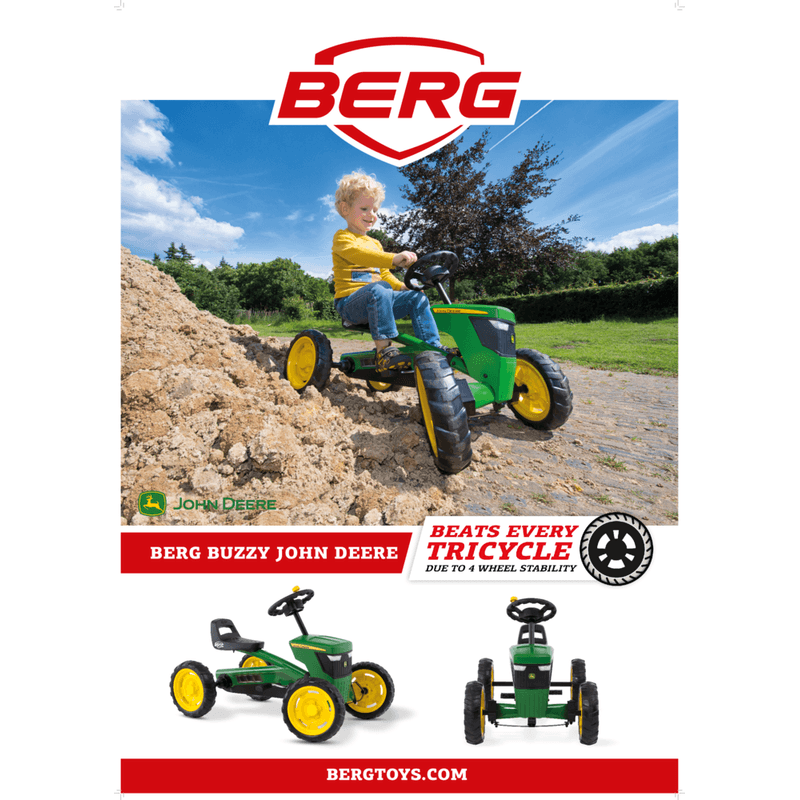 Jucarii, Copii si Bebe - Jucarii si jocuri - Jucarii de exterior - Masinute si vehicule pentru copii - Kart BERG Buzzy John Deere - Infinity.ro