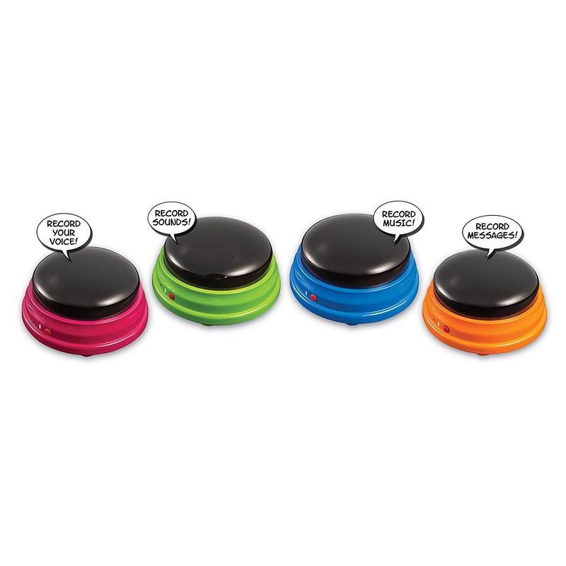 Jucarii, Copii si Bebe - Jucarii si jocuri - Jucarii & jocuri educative - Jocuri si jucarii educative - Buton Buzzer cu functie de inregistrare - Culoare aleatoare - Infinity.ro