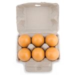 Jucarii, Copii si Bebe - Jucarii si jocuri - Jucarii de rol - Bucatarii copii - Cofraj 6 Oua Din Lemn - Bon Appetit - Joc de rol - Infinity.ro