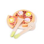 Jucarii, Copii si Bebe - Jucarii si jocuri - Jucarii de rol - Bucatarii copii - Pizza Salami - Set din lemn cu accesorii pentru joc de rol - Infinity.ro