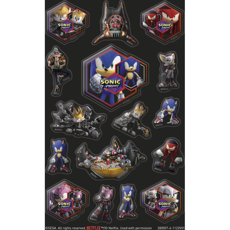 Jucarii, Copii si Bebe - Jucarii si jocuri - Jucarii & jocuri educative - Seturi de artizanat - Super set abtibilduri Sonic Prime - Infinity.ro