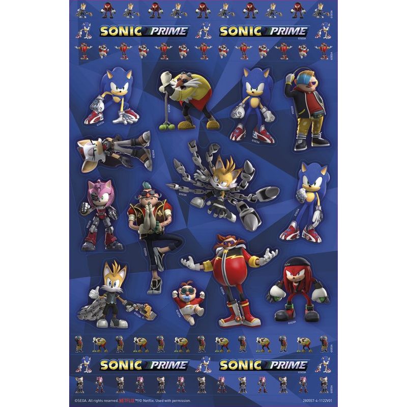 Jucarii, Copii si Bebe - Jucarii si jocuri - Jucarii & jocuri educative - Seturi de artizanat - Super set abtibilduri Sonic Prime - Infinity.ro