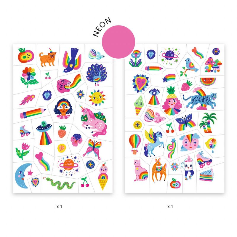 Jucarii, Copii si Bebe - Jucarii si jocuri - Jucarii & jocuri educative - Seturi de artizanat - Tatuaje Djeco Curcubee - Infinity.ro