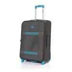 Sport si Outdoor - Articole de voiaj - Trolere - Troler Stream 74x46x29 cm, 3.8 kg, expandabil 30%, gri / turcoaz - Infinity.ro