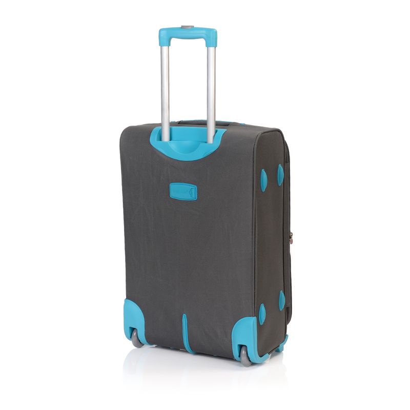 Sport si Outdoor - Articole de voiaj - Trolere - Troler Stream 74x46x29 cm, 3.8 kg, expandabil 30%, gri / turcoaz - Infinity.ro