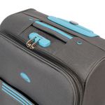 Sport si Outdoor - Articole de voiaj - Trolere - Troler Stream 74x46x29 cm, 3.8 kg, expandabil 30%, gri / turcoaz - Infinity.ro