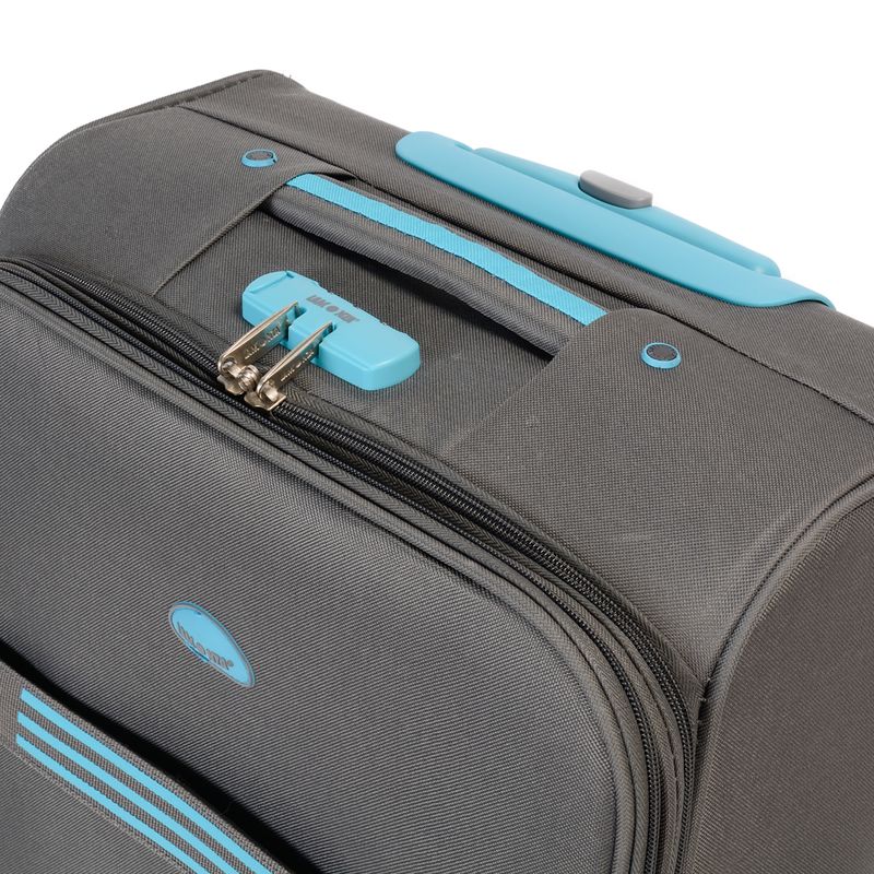 Sport si Outdoor - Articole de voiaj - Trolere - Troler Stream 74x46x29 cm, 3.8 kg, expandabil 30%, gri / turcoaz - Infinity.ro