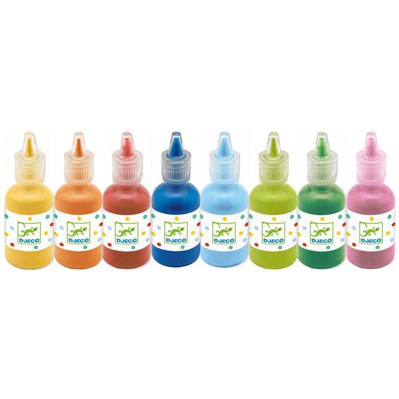 Jucarii, Copii si Bebe - Jucarii si jocuri - Jucarii & jocuri educative - Seturi pictura si desen - Set 8 Culori guase Djeco - Infinity.ro