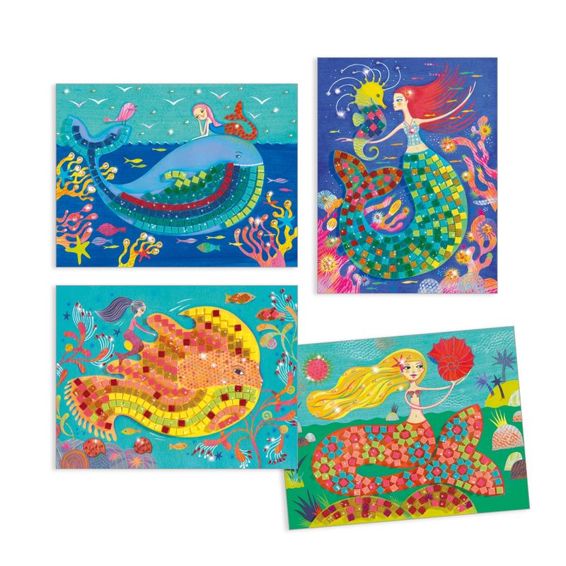 Jucarii, Copii si Bebe - Jucarii si jocuri - Jucarii & jocuri educative - Seturi pictura si desen - Mozaic Djeco, Sirene - Infinity.ro
