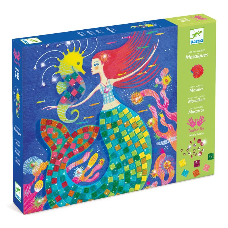 Jucarii, Copii si Bebe - Jucarii si jocuri - Jucarii & jocuri educative - Seturi pictura si desen - Mozaic Djeco, Sirene - Infinity.ro