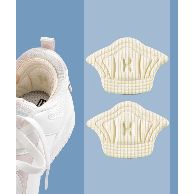 Ingrijire personala si Cosmetice - Sanatate si wellness - Aparate medicale - Suporturi ortopedice si orteze - Protectie calcai Emce®, set 2 bucati, Branturi, Potrivit pentru orice model de pantofi/adidasi, Marime Universala, Crem - Infinity.ro