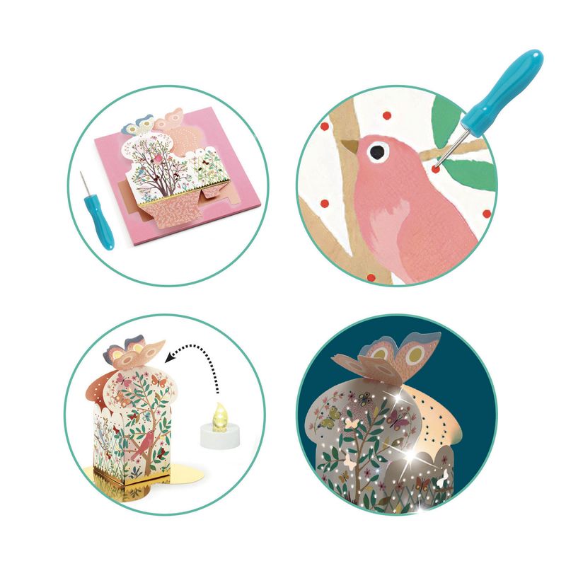 Casa si Gradina - Corpuri si surse de iluminat - Veioze si lampi - Lampi de veghe copii - Set DIY Djeco, Felinare-Lumina de veghe - Infinity.ro