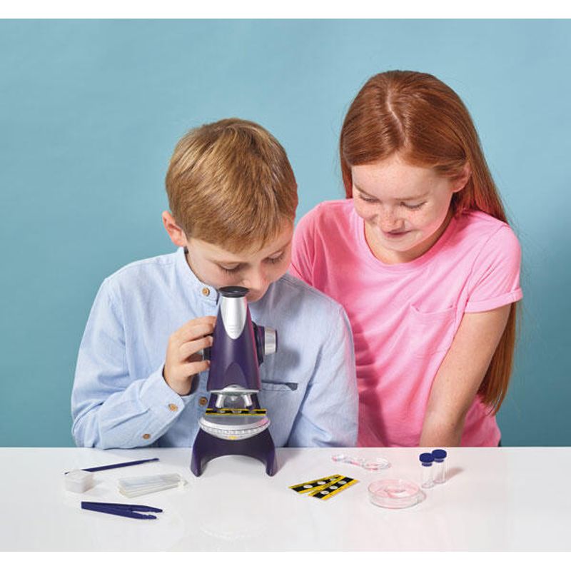Jucarii, Copii si Bebe - Jucarii si jocuri - Jucarii & jocuri educative - Jocuri si jucarii educative - Microscop cu putere de 450X - 40 de piese - Infinity.ro