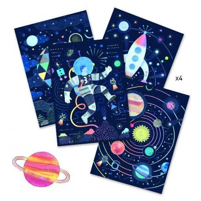 Jucarii, Copii si Bebe - Jucarii si jocuri - Jucarii & jocuri educative - Jocuri de memorie si inteligenta - Joc creativ de razuit Cosmos - Infinity.ro