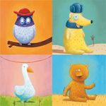 Jucarii, Copii si Bebe - Jucarii si jocuri - Jucarii & jocuri educative - Seturi de artizanat - Animale creative - Set cu planse pentru colaj - Infinity.ro