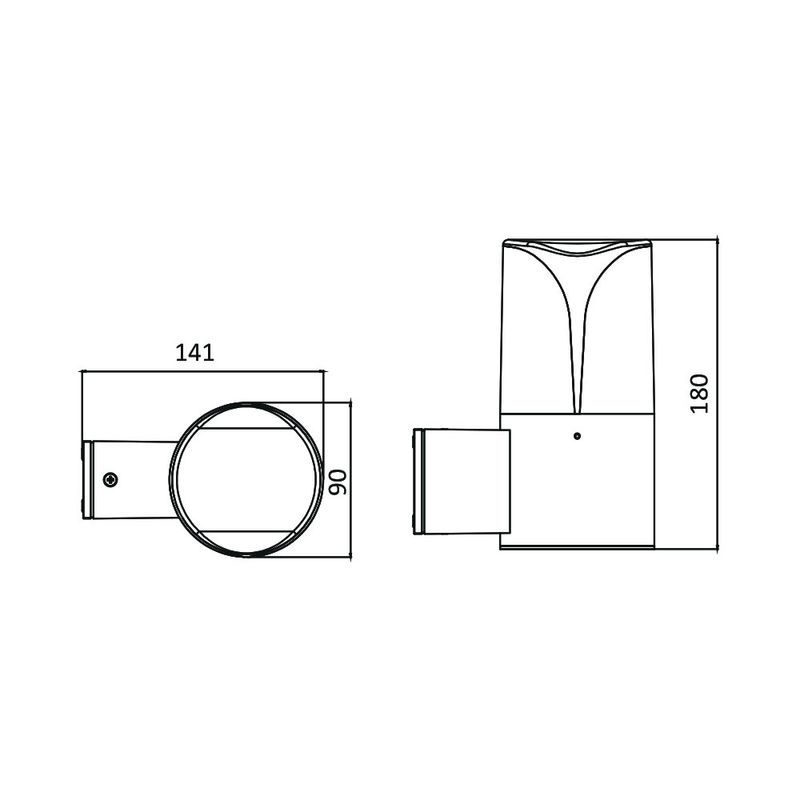 Casa si Gradina - Corpuri si surse de iluminat - Plafoniere, aplice si spoturi - Aplica de perete pentru exterior, felinar, 1xE27, ip54, BR-BG43-04002, 180x141x90mm, Milano-WLA, Braytron - Infinity.ro