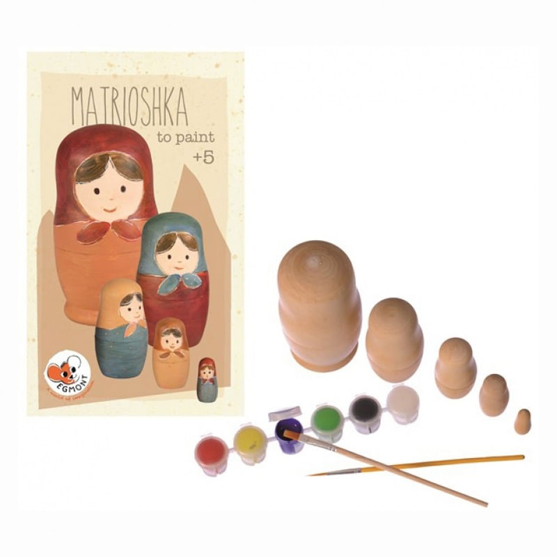 Jucarii, Copii si Bebe - Jucarii si jocuri - Jucarii & jocuri educative - Seturi pictura si desen - Joc de pictat papusi matrioshka - Infinity.ro