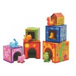 Jucarii, Copii si Bebe - Jucarii si jocuri - Seturi de constructie si cuburi - Cuburi si caramizi - Topanifarm - Joc cu cuburi si figurine - Infinity.ro