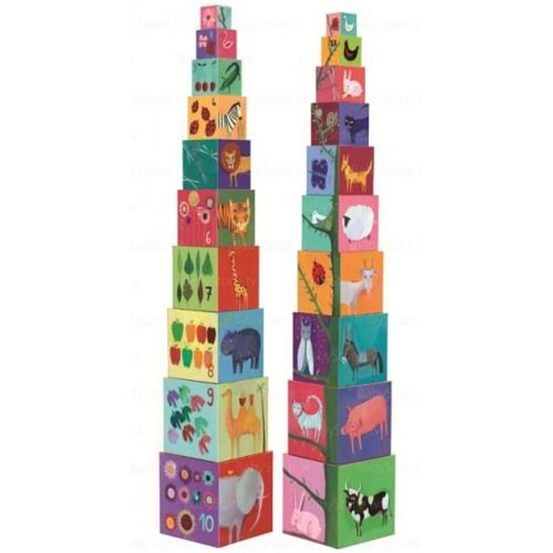 Jucarii, Copii si Bebe - Jucarii si jocuri - Seturi de constructie si cuburi - Seturi de constructie - Turn de construit - Set indemanare - 5 variante - Infinity.ro