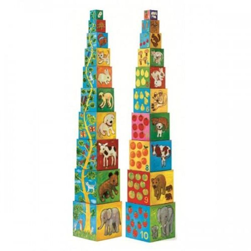 Jucarii, Copii si Bebe - Jucarii si jocuri - Seturi de constructie si cuburi - Seturi de constructie - Turn de construit - Set indemanare - 5 variante - Infinity.ro