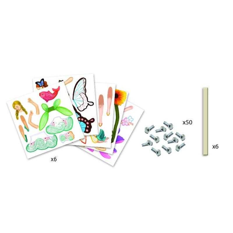 Jucarii, Copii si Bebe - Jucarii si jocuri - Jucarii & jocuri educative - Seturi de artizanat - Zane in Miscare - Set de construit cu piuneze - Infinity.ro