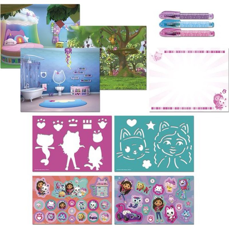 Jucarii, Copii si Bebe - Jucarii si jocuri - Jucarii & jocuri educative - Seturi pictura si desen - Carte cu activitati creative, Gabby s Dollhouse - Infinity.ro