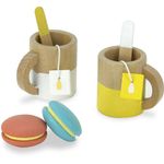 Jucarii, Copii si Bebe - Jucarii si jocuri - Jucarii de rol - Bucatarii copii - Set de Ceai cu 31 piese din lemn - Infinity.ro