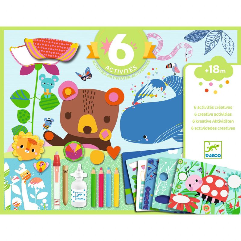 Jucarii, Copii si Bebe - Jucarii si jocuri - Jucarii & jocuri educative - Jocuri si jucarii educative - Joc creativ 6 activitati, Djeco - Infinity.ro