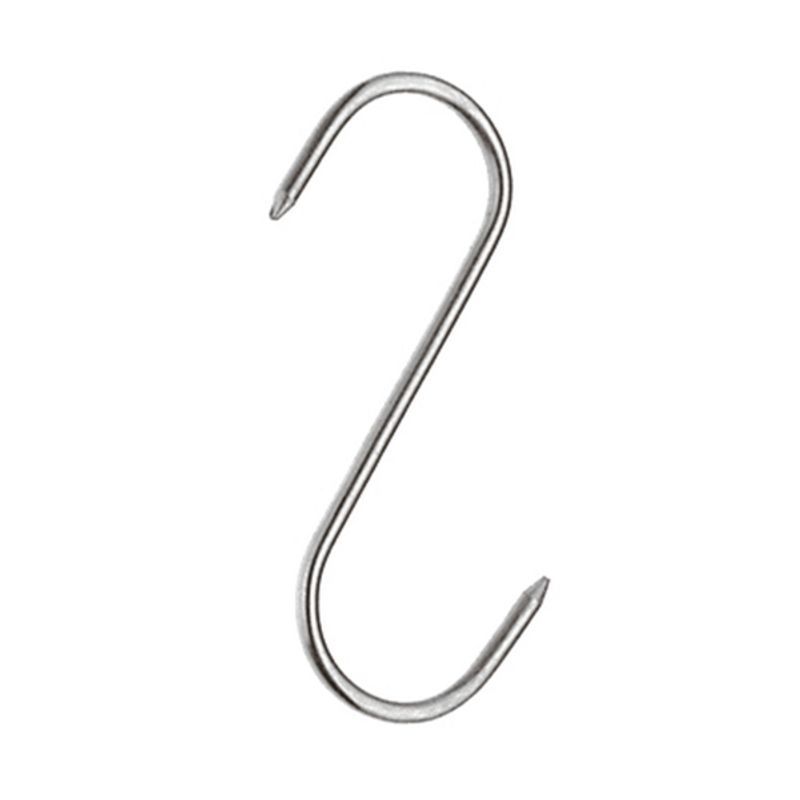 Casa si Gradina - Gradina si terasa - Gratare si accesorii - Accesorii gratare - Set doua Carlige afumatoare carne , macelarie IdeallStore® , 17 cm , inox - Infinity.ro