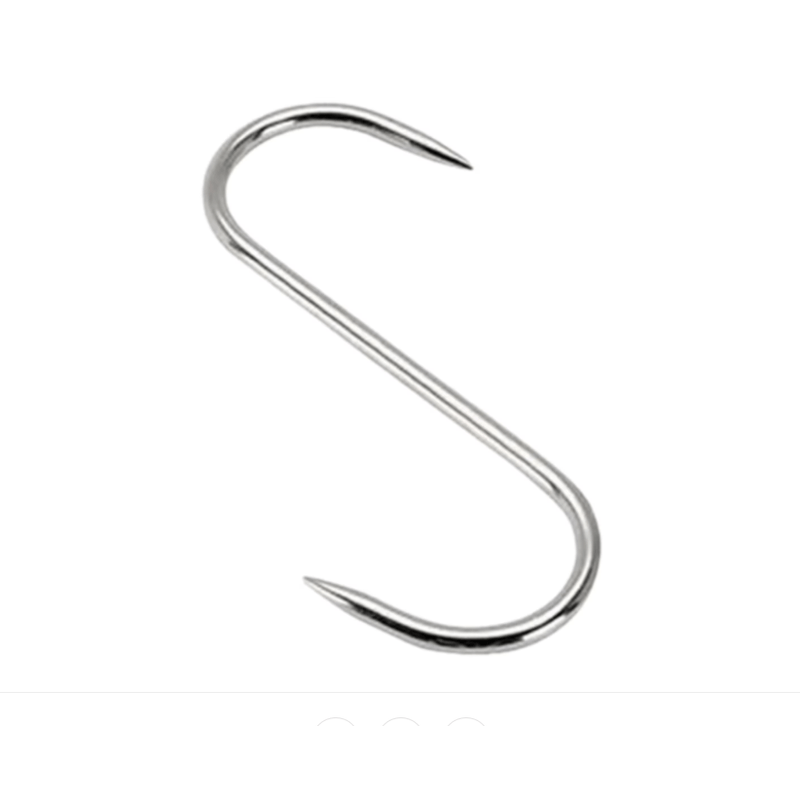 Casa si Gradina - Gradina si terasa - Gratare si accesorii - Accesorii gratare - Set patru Carlige afumatoare carne , macelarie IdeallStore® , 17 cm , inox - Infinity.ro